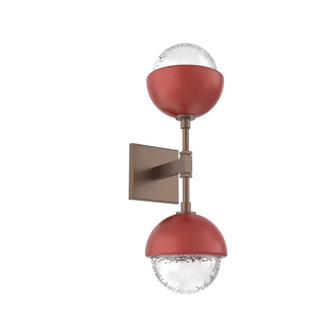 Cabochon Double Sconce (1289|IDB0093-02-BB-C-L3-RE)