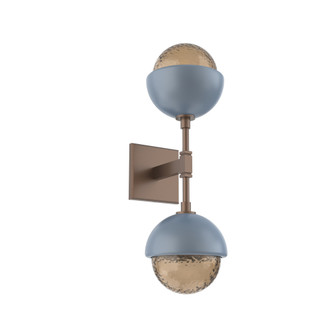 Cabochon Double Sconce (1289|IDB0093-02-BB-B-L1-BU)