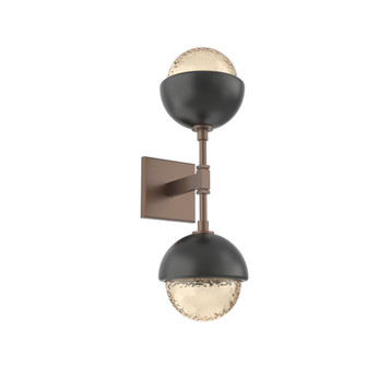 Cabochon Double Sconce (1289|IDB0093-02-BB-A-L3-MB)