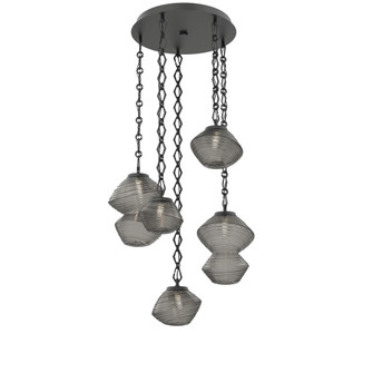 Mesa Round Chain 5pc Multi-Pendant (1289|CNB0089-05-MB-S-CH1-L1)