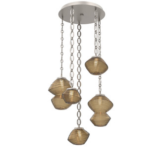 Mesa Round Chain 5pc Multi-Pendant (1289|CNB0089-05-BS-B-CH2-L1)