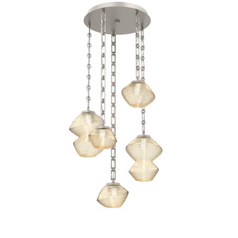 Mesa Round Chain 5pc Multi-Pendant (1289|CNB0089-05-BS-A-CH3-L1)
