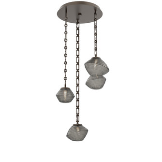 Mesa Round Chain 3pc Multi-Pendant (1289|CNB0089-03-FB-S-CH3-L3)