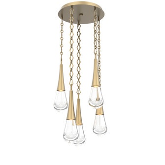 Raindrop Round Chain 5pc Multi-Pendant (1289|CNB0078-05-GB-C-CH1-L1)