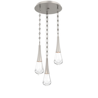 Raindrop Round Chain 3pc Multi-Pendant (1289|CNB0078-03-BS-C-CH3-L1)
