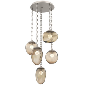 Cosmos Round 5pc Multi-Pendant Chain (LED) (1289|CNB0069-05-BS-FB-CH1-L3)