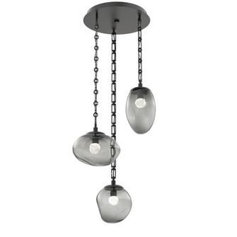 Cosmos Round 3pc Multi-Pendant Chain (LED) (1289|CNB0069-03-MB-FS-CH3-L1)