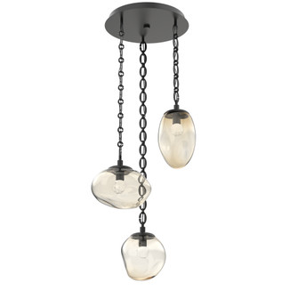 Cosmos Round 3pc Multi-Pendant Chain (LED) (1289|CNB0069-03-MB-FA-CH2-L1)