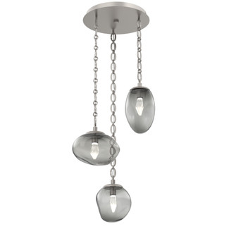 Cosmos Round 3pc Multi-Pendant Chain (LED) (1289|CNB0069-03-BS-GS-CH2-L1)