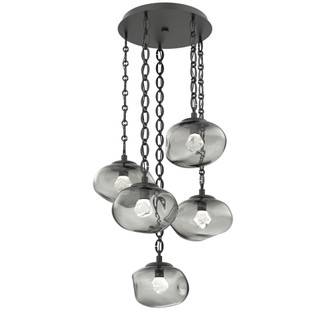 Nova Round 5pc Multi-Pendant Chain (LED) (1289|CNB0068-05-MB-ZS-CH2-L3)