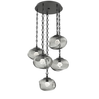 Nova Round 5pc Multi-Pendant Chain (LED) (1289|CNB0068-05-MB-ZS-CH1-L3)
