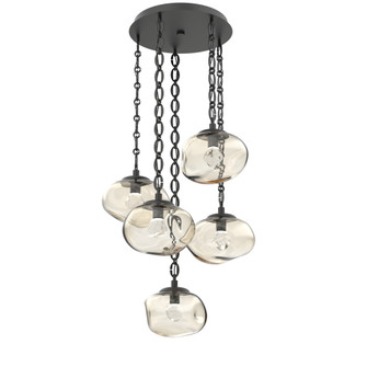 Nova Round 5pc Multi-Pendant Chain (LED) (1289|CNB0068-05-MB-ZA-CH2-L1)