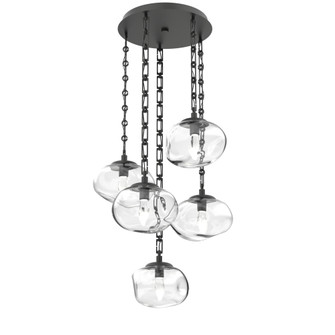 Nova Round 5pc Multi-Pendant Chain (LED) (1289|CNB0068-05-MB-GC-CH3-L1)