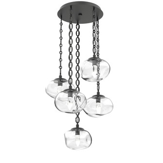Nova Round 5pc Multi-Pendant Chain (LED) (1289|CNB0068-05-MB-GC-CH2-L1)