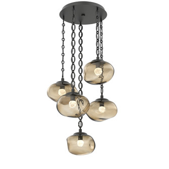 Nova Round 5pc Multi-Pendant Chain (LED) (1289|CNB0068-05-MB-FB-CH2-L3)