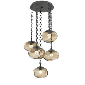 Nova Round 5pc Multi-Pendant Chain (LED) (1289|CNB0068-05-MB-FB-CH1-L1)