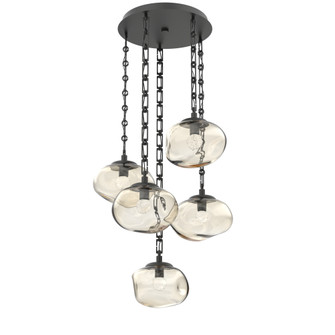Nova Round 5pc Multi-Pendant Chain (LED) (1289|CNB0068-05-MB-FA-CH3-L3)