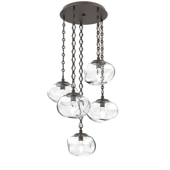 Nova Round 5pc Multi-Pendant Chain (LED) (1289|CNB0068-05-FB-GC-CH1-L3)