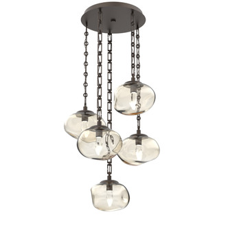 Nova Round 5pc Multi-Pendant Chain (LED) (1289|CNB0068-05-FB-GA-CH3-L3)