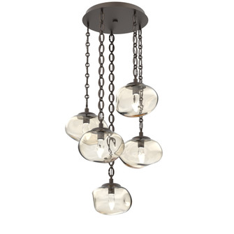 Nova Round 5pc Multi-Pendant Chain (LED) (1289|CNB0068-05-FB-GA-CH2-L3)