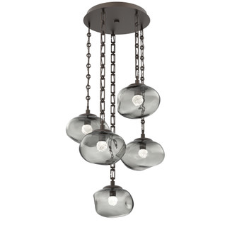 Nova Round 5pc Multi-Pendant Chain (LED) (1289|CNB0068-05-FB-FS-CH3-L1)