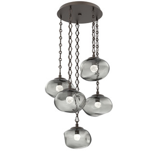 Nova Round 5pc Multi-Pendant Chain (LED) (1289|CNB0068-05-FB-FS-CH1-L3)