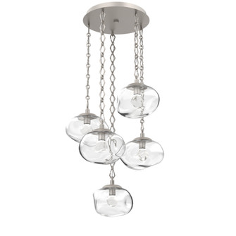 Nova Round 5pc Multi-Pendant Chain (LED) (1289|CNB0068-05-BS-ZC-CH1-L1)