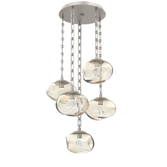Nova Round 5pc Multi-Pendant Chain (LED) (1289|CNB0068-05-BS-ZA-CH3-L3)
