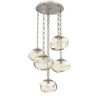 Nova Round 5pc Multi-Pendant Chain (LED) (1289|CNB0068-05-BS-ZA-CH2-L1)