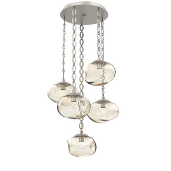 Nova Round 5pc Multi-Pendant Chain (LED) (1289|CNB0068-05-BS-FA-CH2-L3)