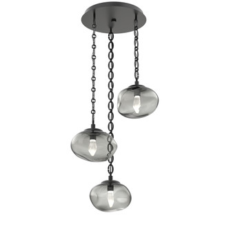 Nova Round 3pc Multi-Pendant Chain (LED) (1289|CNB0068-03-MB-GS-CH2-L1)