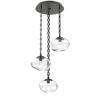 Nova Round 3pc Multi-Pendant Chain (LED) (1289|CNB0068-03-MB-GC-CH2-L1)
