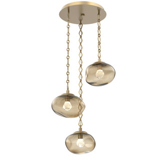 Nova Round 3pc Multi-Pendant Chain (LED) (1289|CNB0068-03-GB-ZB-CH1-L3)