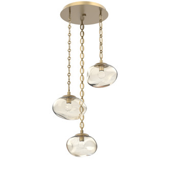 Nova Round 3pc Multi-Pendant Chain (LED) (1289|CNB0068-03-GB-FA-CH2-L3)