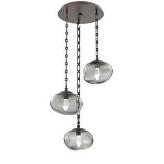 Nova Round 3pc Multi-Pendant Chain (LED) (1289|CNB0068-03-FB-GS-CH3-L1)