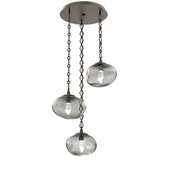 Nova Round 3pc Multi-Pendant Chain (LED) (1289|CNB0068-03-FB-GS-CH1-L1)
