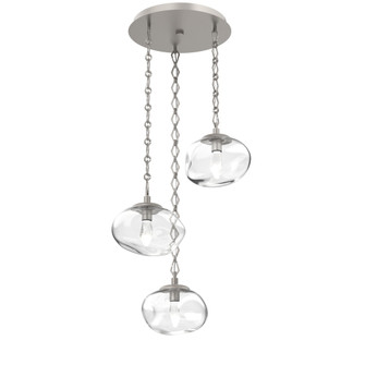 Nova Round 3pc Multi-Pendant Chain (LED) (1289|CNB0068-03-BS-GC-CH1-L3)
