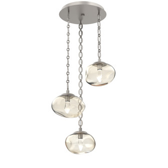 Nova Round 3pc Multi-Pendant Chain (LED) (1289|CNB0068-03-BS-GA-CH2-L3)