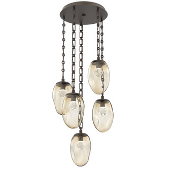 Meteo Round 5pc Multi-Pendant Chain (LED) (1289|CNB0067-05-FB-ZA-CH3-L3)