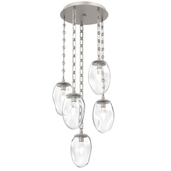Meteo Round 5pc Multi-Pendant Chain (LED) (1289|CNB0067-05-BS-GC-CH3-L1)