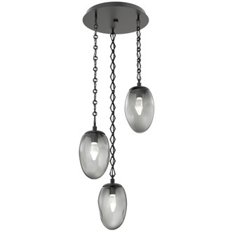 Meteo Round 3pc Multi-Pendant Chain (LED) (1289|CNB0067-03-MB-GS-CH1-L3)