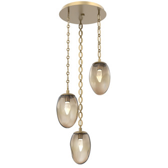 Meteo Round 3pc Multi-Pendant Chain (LED) (1289|CNB0067-03-GB-GB-CH2-L1)