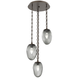 Meteo Round 3pc Multi-Pendant Chain (LED) (1289|CNB0067-03-FB-GS-CH2-L1)