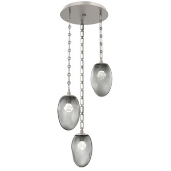 Meteo Round 3pc Multi-Pendant Chain (LED) (1289|CNB0067-03-BS-ZS-CH3-L3)