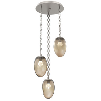 Meteo Round 3pc Multi-Pendant Chain (LED) (1289|CNB0067-03-BS-ZB-CH2-L1)