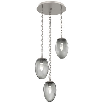 Meteo Round 3pc Multi-Pendant Chain (LED) (1289|CNB0067-03-BS-GS-CH1-L1)