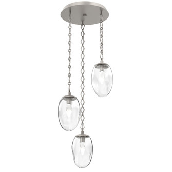 Meteo Round 3pc Multi-Pendant Chain (LED) (1289|CNB0067-03-BS-GC-CH1-L3)