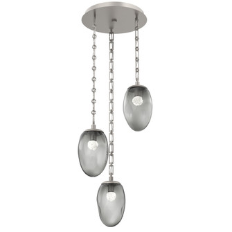 Meteo Round 3pc Multi-Pendant Chain (LED) (1289|CNB0067-03-BS-FS-CH3-L1)