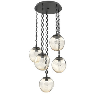 Aster Round 5pc Multi-Pendant Chain (LED) (1289|CNB0066-05-MB-ZA-CH2-L3)