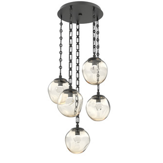 Aster Round 5pc Multi-Pendant Chain (LED) (1289|CNB0066-05-MB-ZA-CH3-L1)